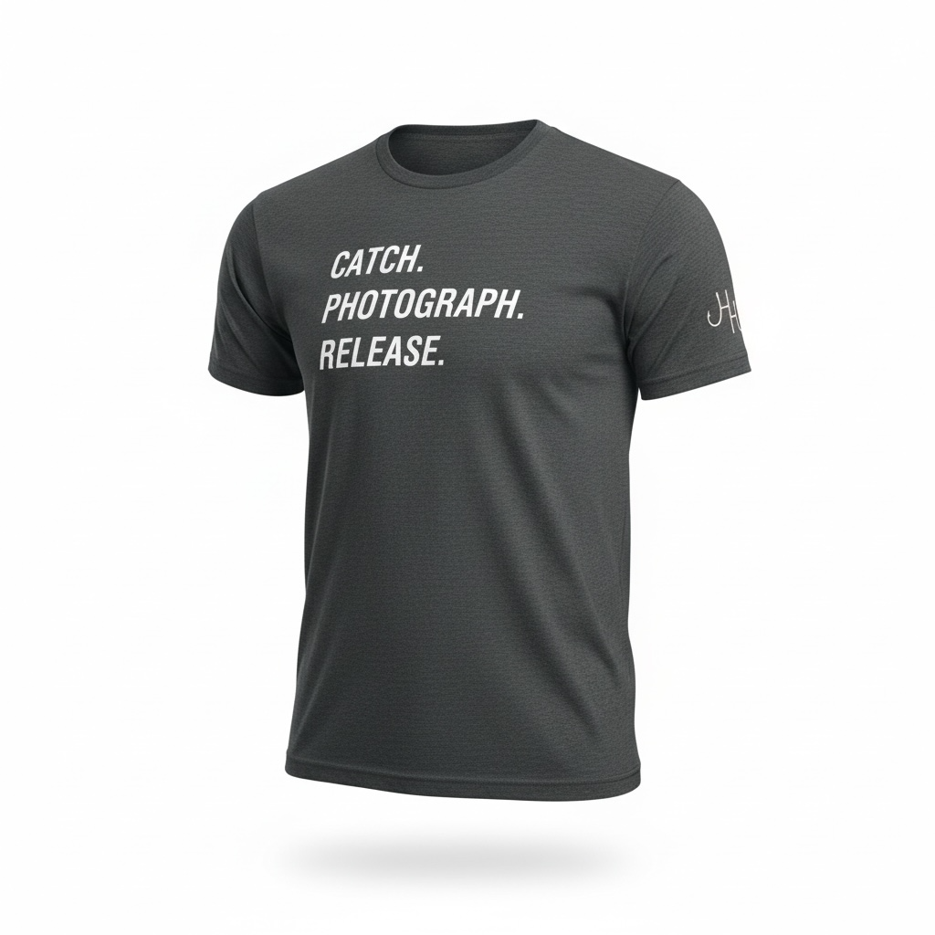 Hook and Hat Co. Catch.Photograph.Release T-Shirt