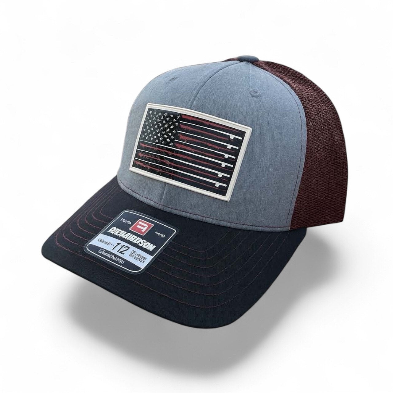 Hook & Rod Flag Richardson 112 Trucker Hat